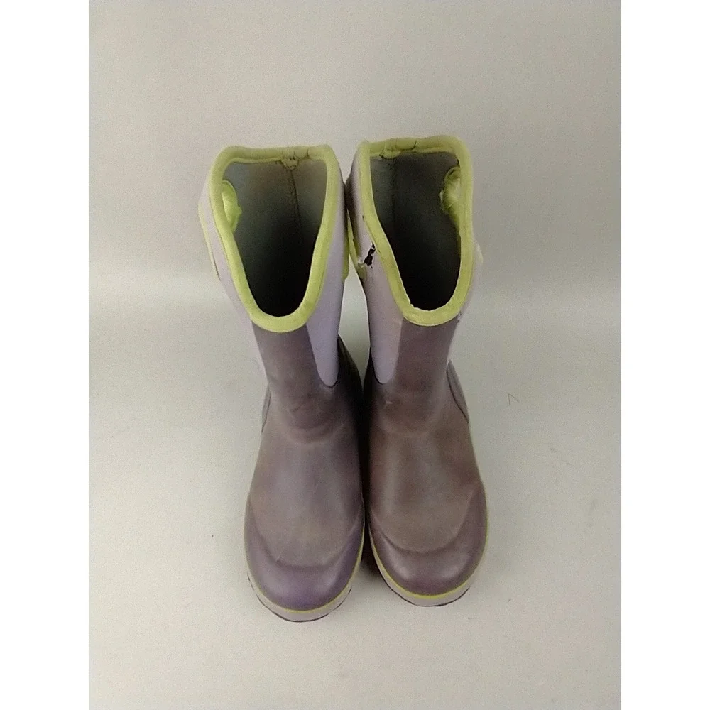 Bogs Kids Slushie Purple Green Waterproof Winter‎ Snow Boots Size 4 72292-540